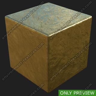 PBR substance preview gold 0001